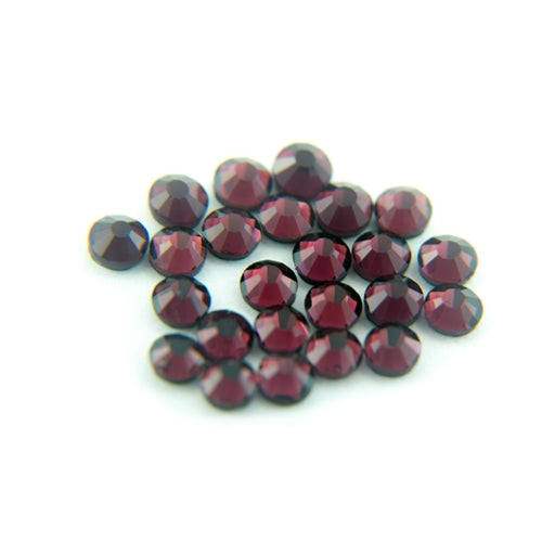 Machine Cut Hot Fix Rhinestones - SS6 - Amethyst - Threadart.com