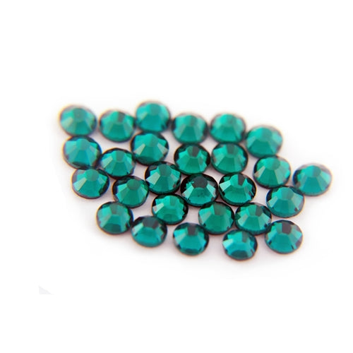 Machine Cut Hot Fix Rhinestones - SS6 -Emerald - Threadart.com