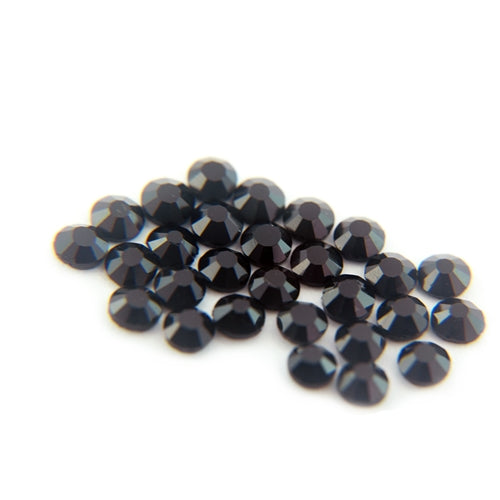 Machine Cut Hot Fix Rhinestones - SS6 -Jet - Threadart.com