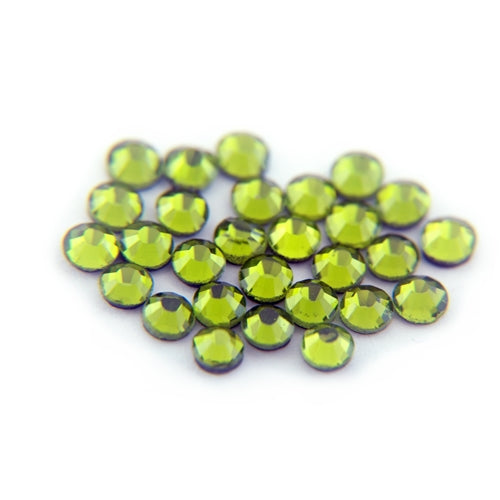 Machine Cut Hot Fix Rhinestones - SS16- Peridot - Threadart.com