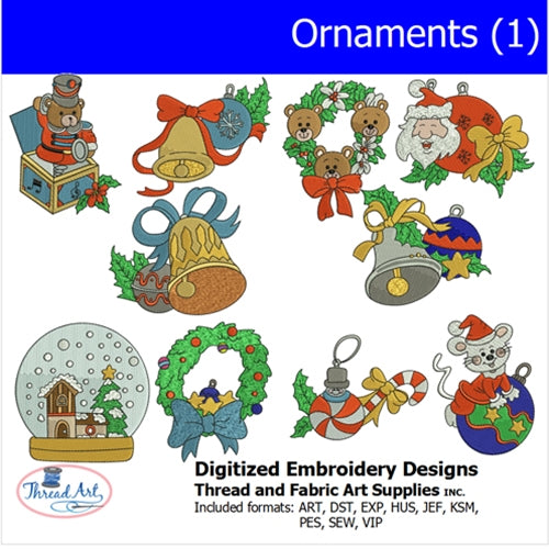 Machine Embroidery Designs - Ornaments (1) - Threadart.com