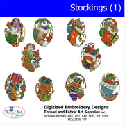 Machine Embroidery Designs - Stockings (1) - Threadart.com