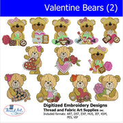 Machine Embroidery Designs - Valentine Bears(2 - Threadart.com