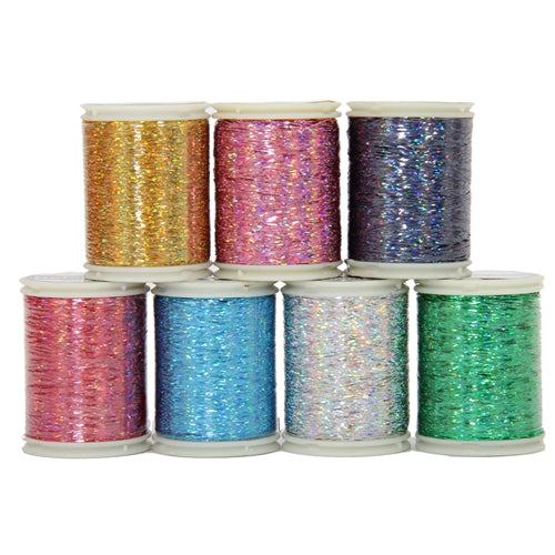 7 Spool Set of Sparkle Holographic Thread - Threadart.com