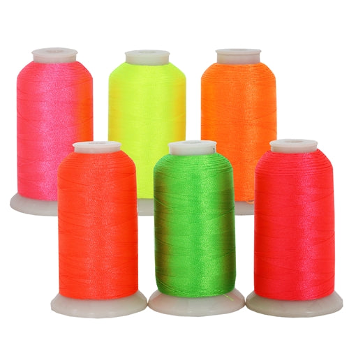 Simthread Machine Embroidery Thread Polyester 63 Colors with Plastic  Storage Box for Embroidery,Sewing Machines 
