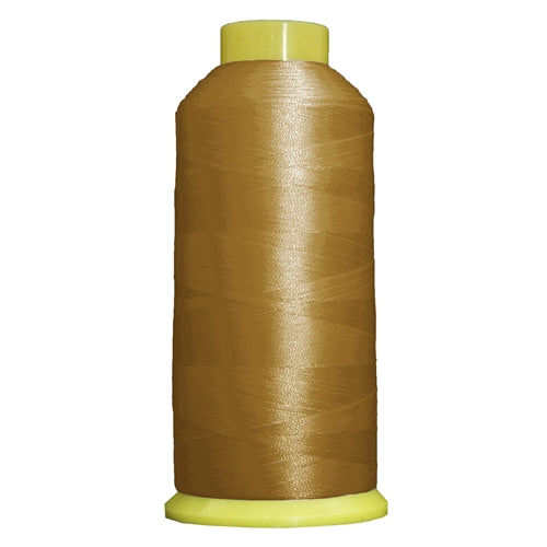 Large Polyester Embroidery Thread No. 121 - Lt Gold - 5000 M - Threadart.com