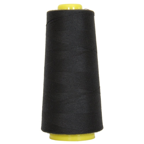 Polyester Serger Thread - Black 102 - 2750 Yards - Threadart.com
