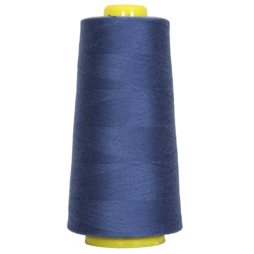 Polyester Serger Thread - Blue 250 - 2750 Yards - Threadart.com