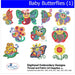 Machine Embroidery Designs - Baby Butterflies(1) - Threadart.com
