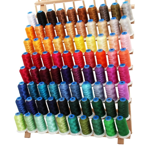 80 Colors of Rayon Thread Set - 1000 Meters - Threadart.com