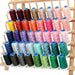 40 Colors of Rayon Thread - Vivid Colors Set C - 1000 Meters - Threadart.com