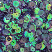 Loose Cup Iridescent Sequins - 6mm - Amethyst - 5 Gross - Threadart.com