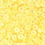 Loose Cup Pastel Sequins - 4mm - Lt Yellow - 5 Gross - Threadart.com