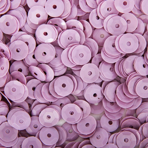 Loose Cup Pastel Sequins - 6mm - Lavender - 5 Gross - Threadart.com