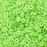Loose Cup Neon Sequins - 4mm - Lime Green - 5 Gross - Threadart.com