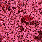 Loose Cup Metallic Sequins - 4mm - Hot Pink - 5 Gross - Threadart.com