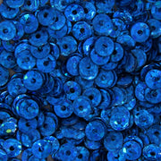 Loose Cup Hologram Sequins - 4mm - Royal Blue - 5 Gross - Threadart.com