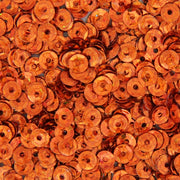 Loose Cup Hologram Sequins - 4mm - Orange - 5 Gross - Threadart.com