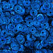 Loose Cup Hologram Sequins - 6mm - Royal Blue - 5 Gross - Threadart.com