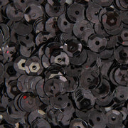 Loose Cup Hologram Sequins - 6mm - Black - 5 Gross - Threadart.com