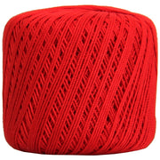 Cotton Crochet Thread - Size 3 - Red- 140 yds - Threadart.com