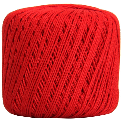 Cotton Crochet Thread - Size 3 - Red- 140 yds - Threadart.com
