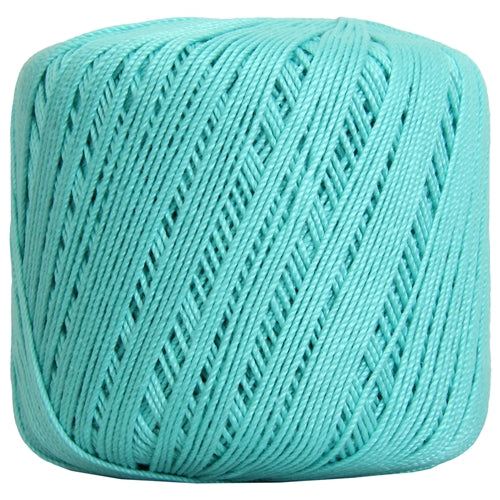 Cotton Crochet Thread - Size 3 - Aqua- 140 yds - Threadart.com