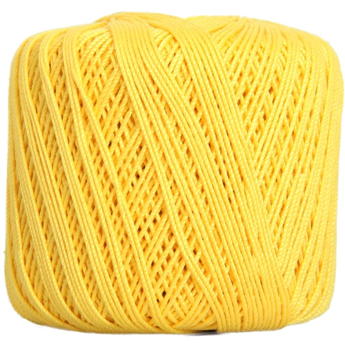 Cotton Crochet Thread - Size 3 - Yellow- 140 yds - Threadart.com