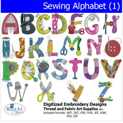 Machine Embroidery Designs - Sewing Alphabet (1) - Threadart.com