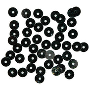 HotFix Loose Sequins - 6MM Black Hologram - Threadart.com