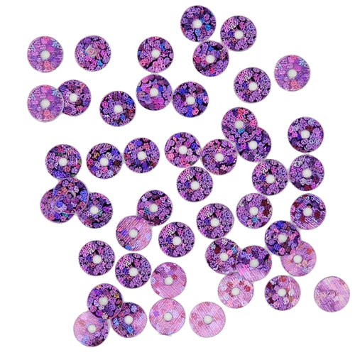 HotFix Loose Sequins - 6MM Lavender Hologram - Threadart.com