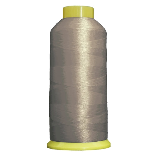 Large Polyester Embroidery Thread No. 414 - Silver Grey- 5000 M - Threadart.com