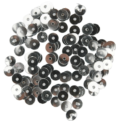 HotFix Loose Sequins - 6MM Silver Metallic - Threadart.com