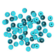 HotFix Loose Sequins - 6MM Turquoise Metallic - Threadart.com