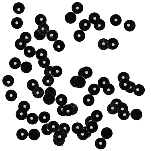 HotFix Loose Sequins - 4MM Black Hologram - Threadart.com