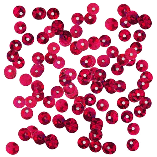 HotFix Loose Sequins - 4MM Hot Pink Hologram - Threadart.com