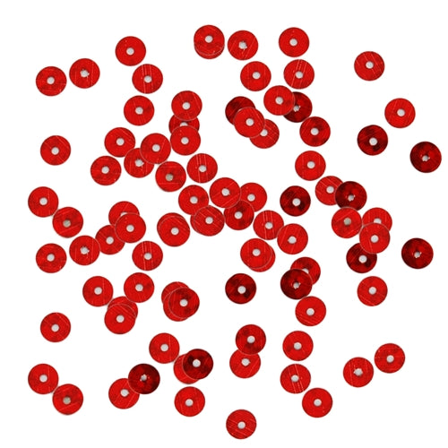 HotFix Loose Sequins - 4MM Red Hologram - Threadart.com
