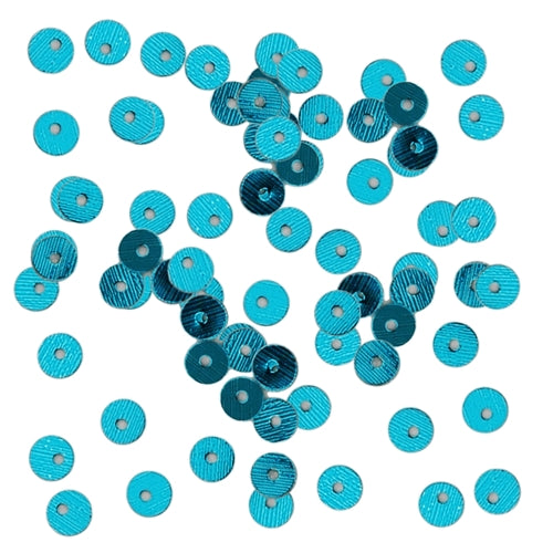 HotFix Loose Sequins - 4MM Turquoise Metallic - Threadart.com