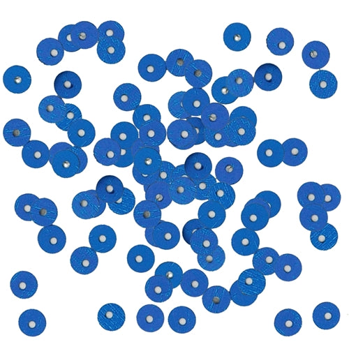 HotFix Loose Sequins - 4MM Blue Metallic - Threadart.com
