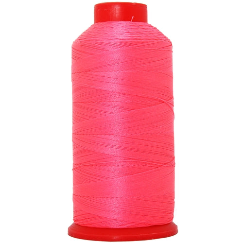 Bonded Nylon Thread - 1500 Meters - #69 - Neon Coral Heavy Duty
