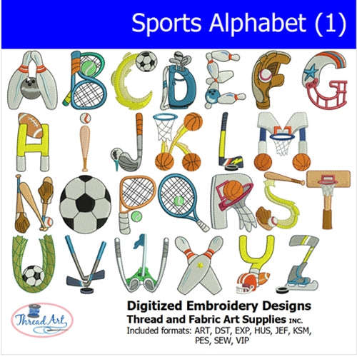Alphabet Embroidery Design Sets — Threadart.com
