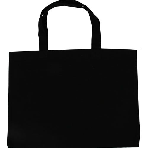 Six Pack of Canvas Totes - Black - 100% Cotton - 12x16 - Threadart.com
