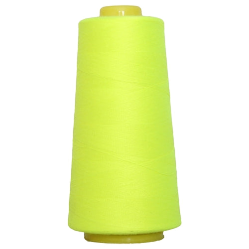 Polyester Serger Thread - Neon Yellow 823 - 2750 Yards - Threadart.com