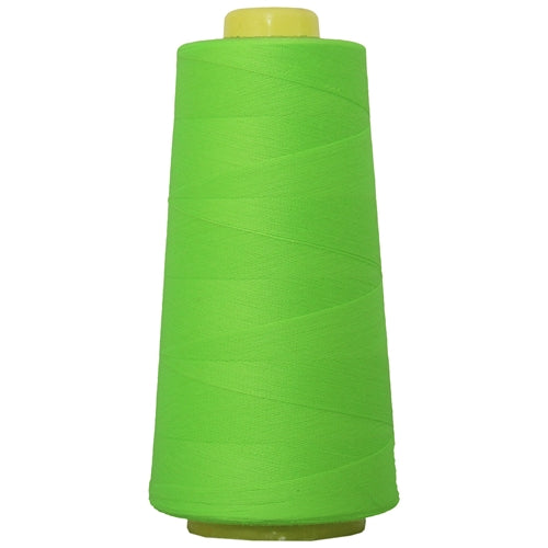 Polyester Serger Thread - Neon Green 950 - 2750 Yards - Threadart.com