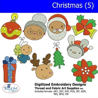 Machine Embroidery Designs - Christmas(5) - Threadart.com