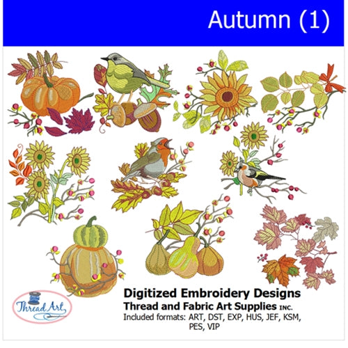 Machine Embroidery Designs - Autumn(1) - Threadart.com
