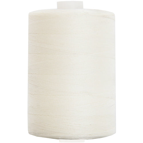  Threadart 100% Cotton Thread, Color WHITE, For Quilting,  Sewing, and Serging, 1000M Spools 50/3 Weight