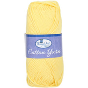 Crochet Cotton Yarn - #4 - Lt. Yellow - 50 gram skeins - 85 yds - Threadart.com