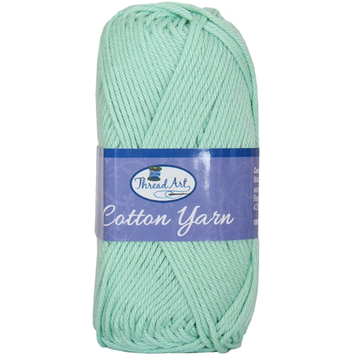 Crochet Cotton Yarn - #4 - Mint Green - 50 gram skeins - 85 yds