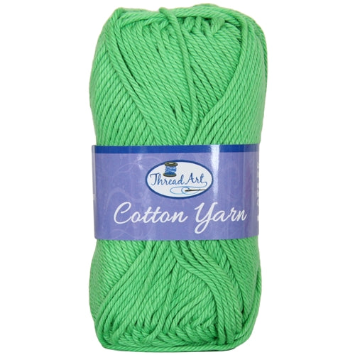 Crochet Cotton Yarn - #4 - Lime - 50 gram skeins - 85 yds